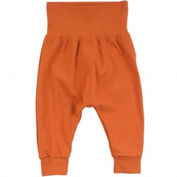 Schlichte Babyhose elastisch rost-orange