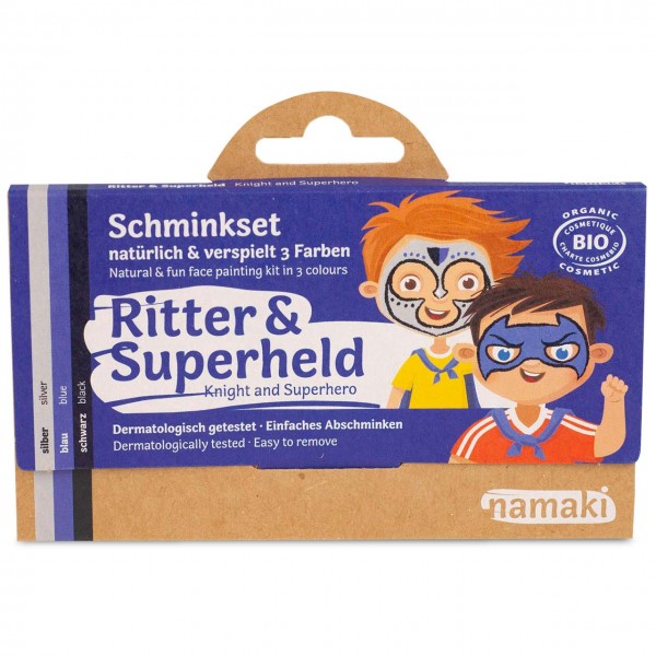 Bio Kinderschminke Ritter & Superheld 3 Farben