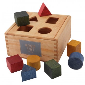 Klassisch Holzkonstruktion Bauklötze Steine Kinder Spielzeug Teile Xmas Gift Set 