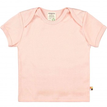Leichtes Uni Kurzarm Shirt Basic in rosa