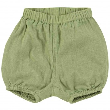 Luftige, lockere Musselin Shorts grün