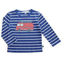 Feuerwehr Auto Baby T-Shirt royal blau