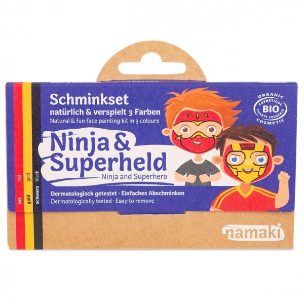 Bio Kinderschminke Ninja & Superheld 3 Farben