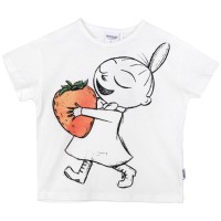 Erdbeere Shirt kurzarm weiß