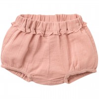 Kurze Musselin Shorts leicht rosa