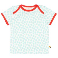Himmelblaues T-Shirt Geparden-Look