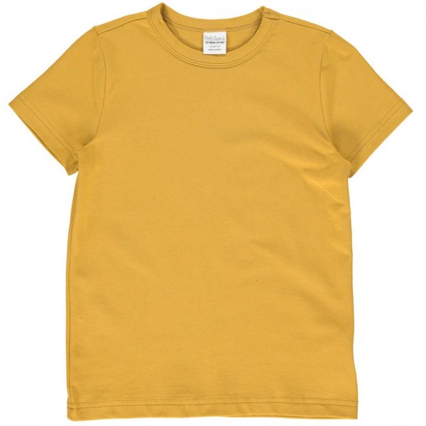 Shirt kurzarm Basic honig-gelb