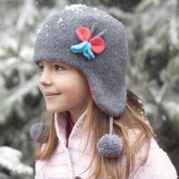 Elegante & fesche Kinder Wintermütze ohne Band