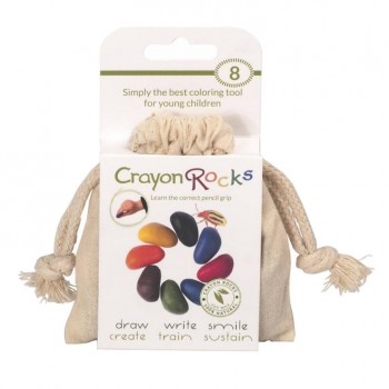 Crayon Rocks Midi 16 Farben Wachsmalsteine Wachsmalstifte im Baumwollsack 