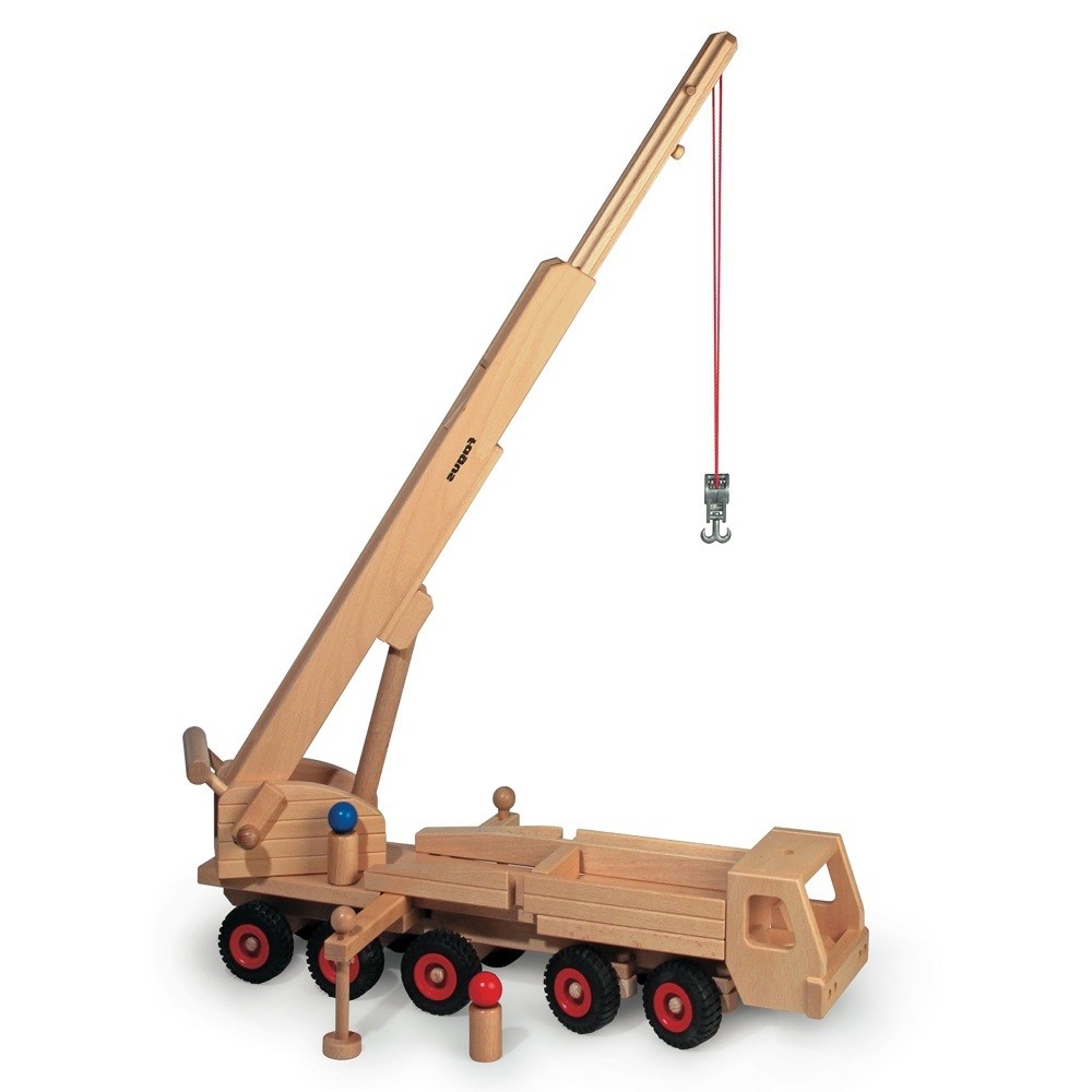 Holzkran Holzspielzeug Baufahrzeug  Kranwagen bzw Holzmodelle/ Unbehandelt 