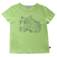 Cooles Leoparden Stickerei T-Shirt