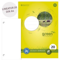 Staufen Green Schulblock blanko – Lineatur 20, DIN A4