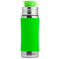 Edelstahl Sportflasche Sportverschluss 325 ml grün