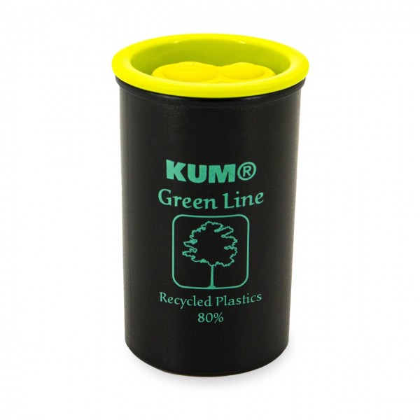 Doppelanspitzer recyceltem Kunststoff - Aufdruck grün