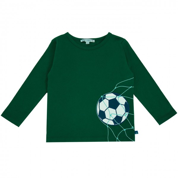 Fußball Langarmshirt in dunkelgrün