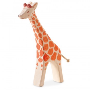Giraffe laufend Holzfigur 20,5 cm hoch