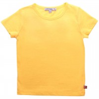Shirt kurzarm uni Basic gelb