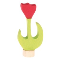 Grimms Steckfigur Tulpe rot für Geburtstagsring