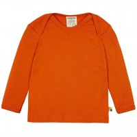 Feinripp Shirt weich und elastisch 100% Baumwolle rostorange