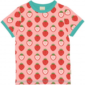 Erdbeer Shirt kurzarm rosa