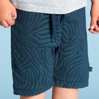 Leichte Jersey Safari Shorts dunkelblau