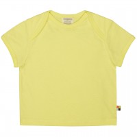 Leichtes Uni Kurzarm Shirt Basic in lemon