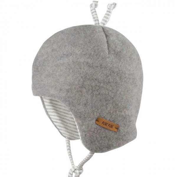 Fleece Wintermütze beliebter Klassiker grau