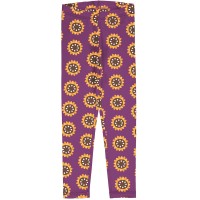 Jersey Leggings Sonnenblumen violett
