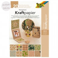 Motivblock Kraftpapier – 20 Blatt Motivkarton & -papier bunt