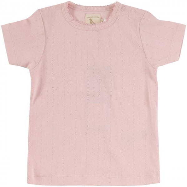 Mädchen T-Shirt Pointelle in rosa