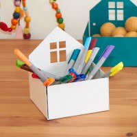Aufbewahrungsbox für Kinderzimmer – weiss