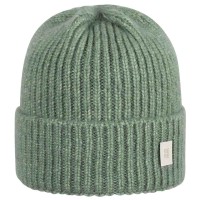 Damen Alpaka-Woll Mütze grün