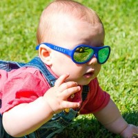 Baby flexible Sonnenbrille 0-3 Jahre  uni blau polarisiert