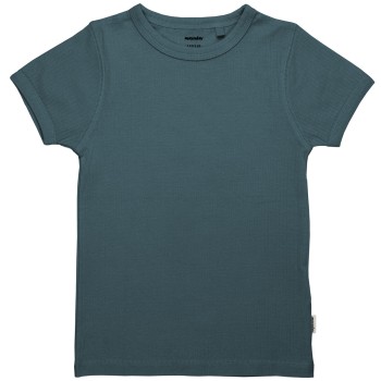 Edles T-Shirt Rippe blau