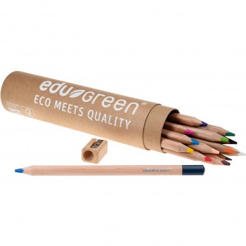 Öko dicke Buntstifte mit Bleistift und Anspitzer 13 Stifte