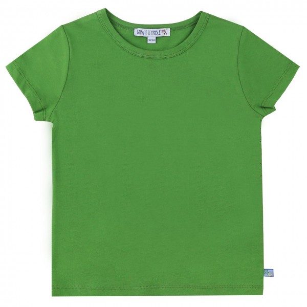 Grünes Shirt kurzarm uni Basic