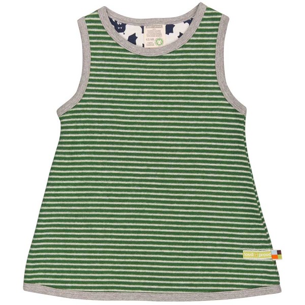 Bio Mädchen Kleid leicht und warm grün
