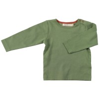 Edles grünes uni Shirt langarm