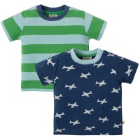 T-Shirt 2 Pack Flieger marine grün