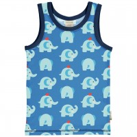 Unterhemd Elefanten in blau