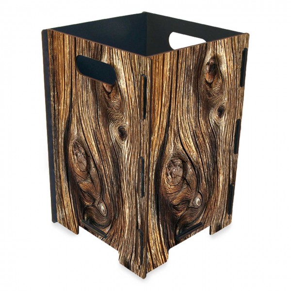Papierkorb Holzdesign 41 x 26 x 26 cm