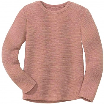 Edler Linksstrick-Pullover rosa