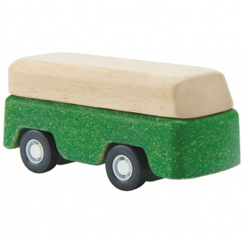 Spielzeug Auto aus Holz ab 3 Jahren grün - 7 cm lang