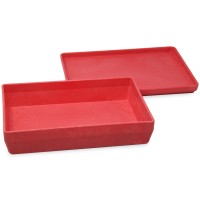 Spiel- & Aufbewahrungsbox mit Deckel  rot