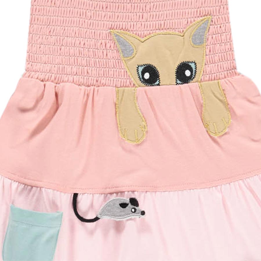 UBANG  Party Cat Body Kleid  für Mädchen Gr bis 2 Jahre 100% Baumwolle 3M 