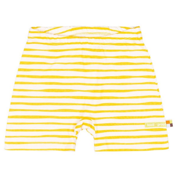 Leichte Streifen Shorts gelb