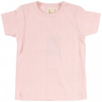 Mädchen T-Shirt Pointelle in rosa