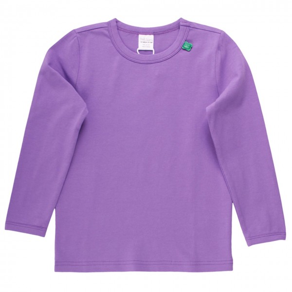 Basic Langarmshirt in lila
