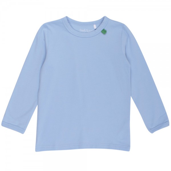 Babyblaues Langarmshirt weich als Unterhemd oder Shirt