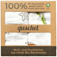 Bio Pucktuch XL 2er Pack Sterne & Zootiere bunt